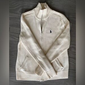 Ralph Lauren Polo Sport Cream Cable Knit Jacket